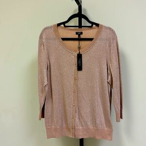 Plus size Talbots rose gold cardigan